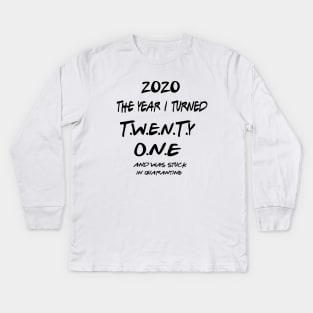 21st Birthday Shirt T-Shirt Kids Long Sleeve T-Shirt